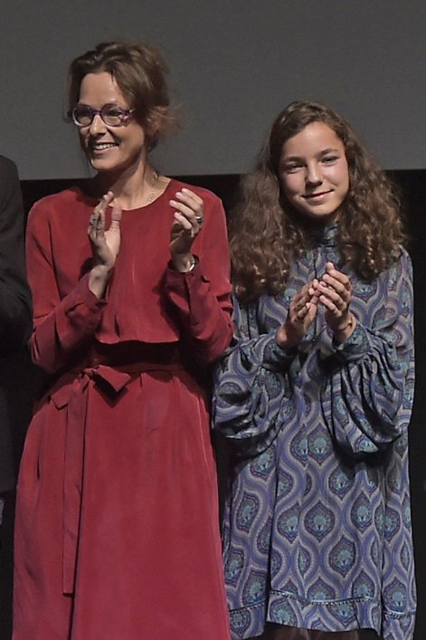 Aleksandra Justa z córką Bronisławą, która też chce być aktorką. 