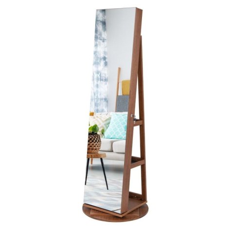 Obrotowa-szafka-na-bizuterie-z-lustrem-i-oswietleniem-LED-3w1