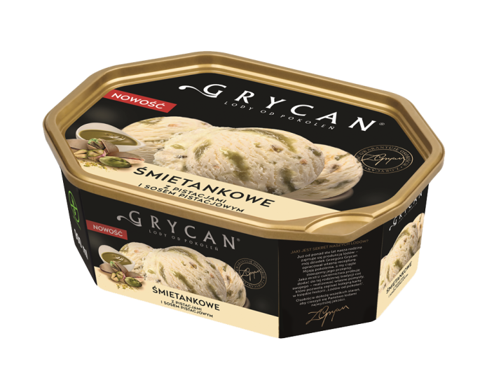 smietankowe z pistacjami i sosem pistacjowym